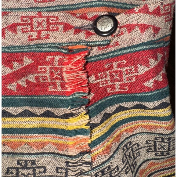 VTG Knockabouts By Pendleton‎ Sz8 Southwestern Blanket Wool Art Azetec WrapSkirt - Picture 3 of 5